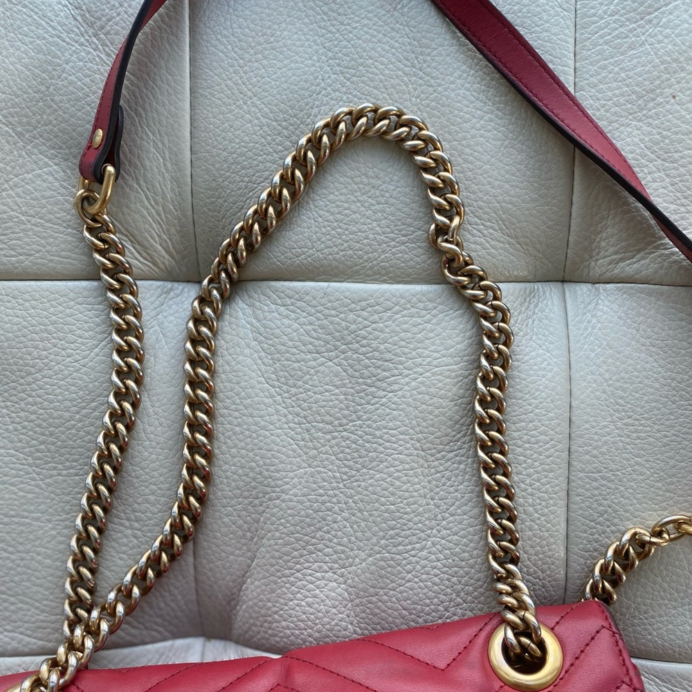 100% Authentic- Gucci GG Marmont Shoulder Bag – Red – Medium- Fair Condition - Picture 6 of 6